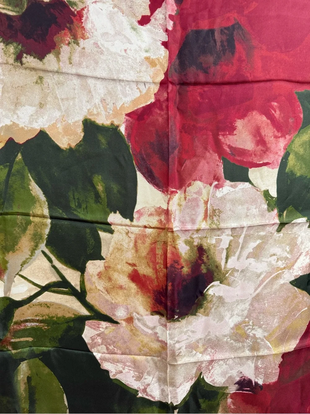 NWT Ralph Lauren 100% Silk Floral Scarf